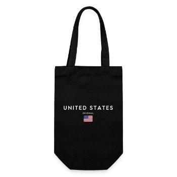 Flag of the United States - Gift Bag for Bottles - black - Front
