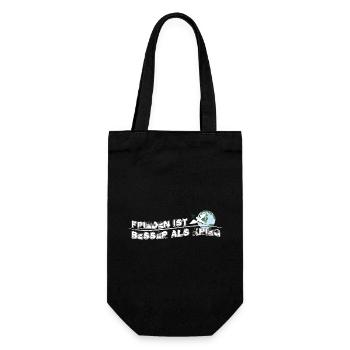 Peace is better than war | Peace is better - Gift Bag for Bottles - black - Front