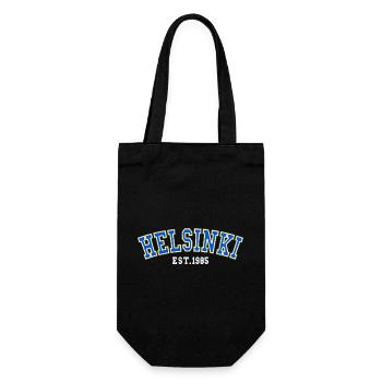 Helsinki, gegründet 1985 - Geschenkbeutel für Flaschen - Schwarz - Vorne