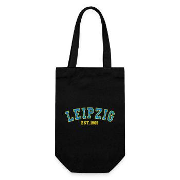 Leipzig Est. 1965 - Gift Bag for Bottles - black - Front