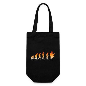 Gamer Game Videospiel Blaubeere Vintage Gaming - Geschenkbeutel für Flaschen - Schwarz - Vorne