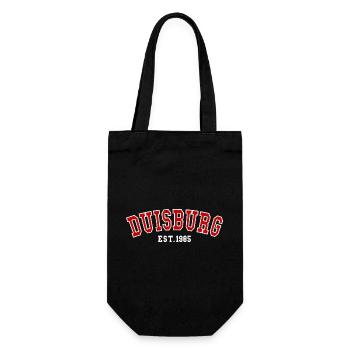 Duisburg Est. 1985 - Geschenkbeutel für Flaschen - Schwarz - Vorne
