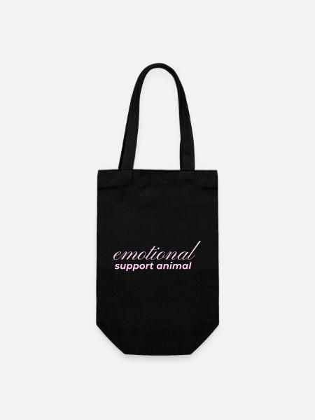 Emotional Support Animal - Geschenkbeutel für Flaschen - Schwarz