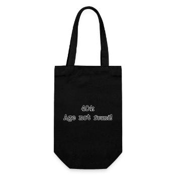 404 : T-shirt d’anniversaire Âge non trouvé - Sac à bouteille - noir - Devant