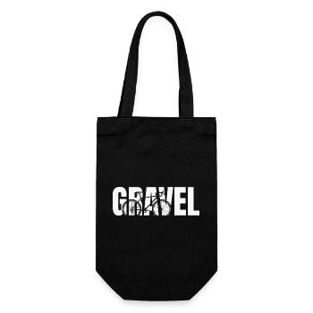 Gravel Typography - Geschenkbeutel für Flaschen - Schwarz - Vorne