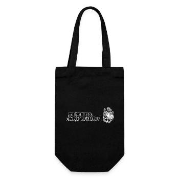More bass, less stress - Gift Bag for Bottles - black - Front