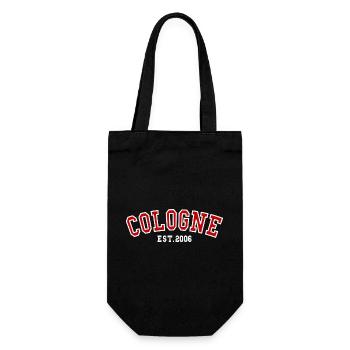 Köln gegründet 2006 - Geschenkbeutel für Flaschen - Schwarz - Vorne