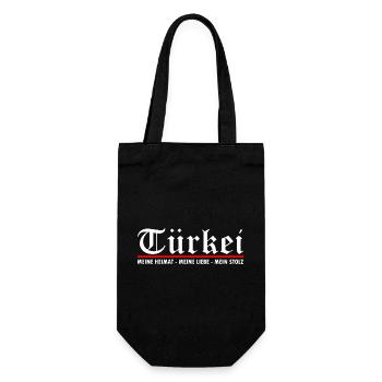 Türkei - Geschenkbeutel für Flaschen - Schwarz - Vorne