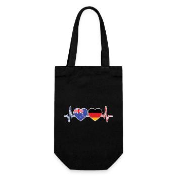 New Zealand Germany New Zealander German - Gift Bag for Bottles - black - Front