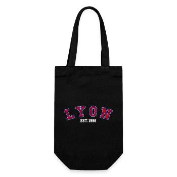 Lyon gegründet 1996 - Geschenkbeutel für Flaschen - Schwarz - Vorne