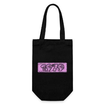 Jahrgang 1979 - Geschenkbeutel für Flaschen - Schwarz - Vorne