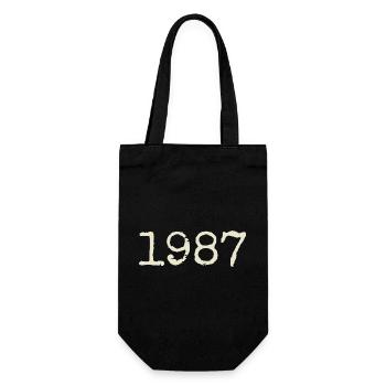 Geburtstagsgeschenk 1987 – Großartig seit 1987 - Geschenkbeutel für Flaschen - Schwarz - Vorne