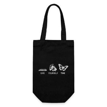Inspiring Butterfly Monarch Butterfly Garden - Gift Bag for Bottles - black - Front