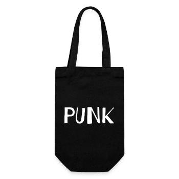Punk-Logo Urbanes Design - Geschenkbeutel für Flaschen - Schwarz - Vorne