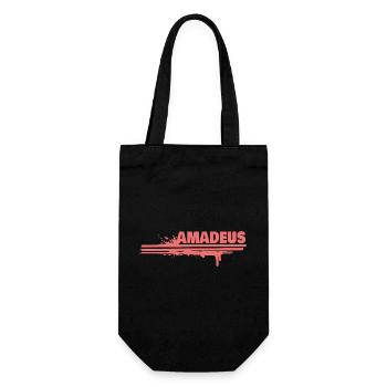 Amadeus Spritz-Schrift - Geschenkbeutel für Flaschen - Schwarz - Vorne