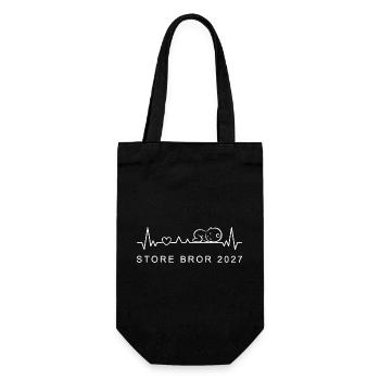 Big Sister 2027 Heartbeat Danish - Gift Bag for Bottles - black - Front