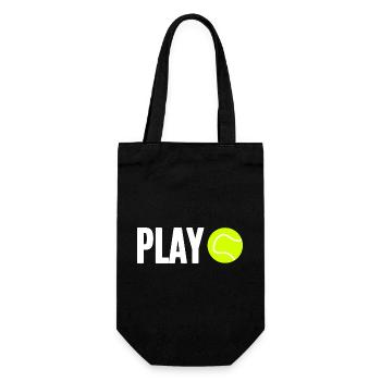 Tennis Tennis Player - Gift Bag for Bottles - black - Front