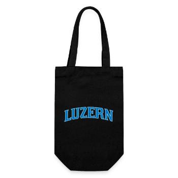 Lucerne Wordmark Blue Outline - Gift Bag for Bottles - black - Front