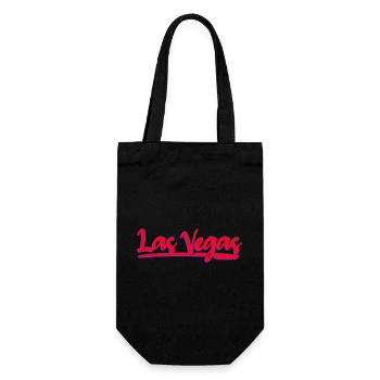 Las Vegas Neon Script - Geschenkbeutel für Flaschen - Schwarz - Vorne