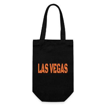 Las Vegas Design - Geschenkbeutel für Flaschen - Schwarz - Vorne
