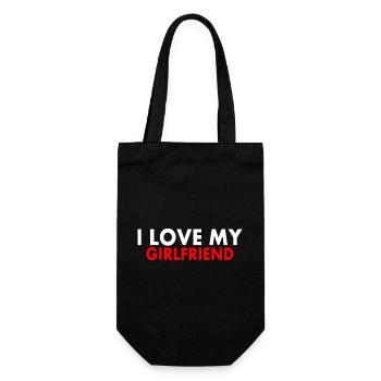 I love my girlfriend - Sac à bouteille - noir - Devant