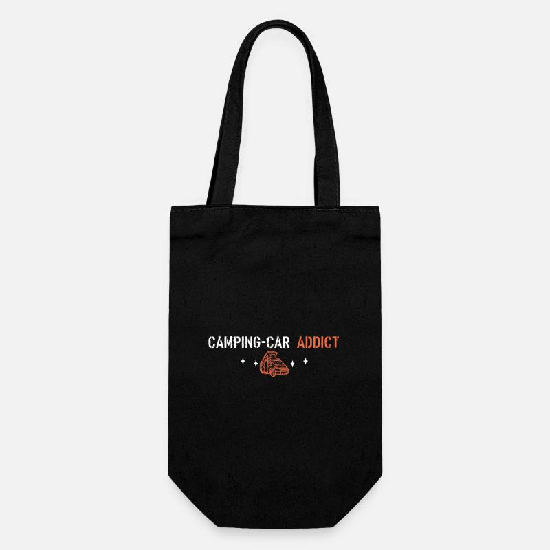 Camping car addict - Sac à bouteille - noir