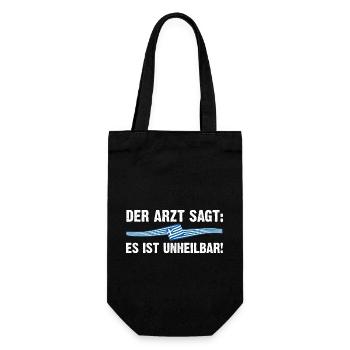 Griechen Grieche Griechenland - Geschenkbeutel für Flaschen - Schwarz - Vorne