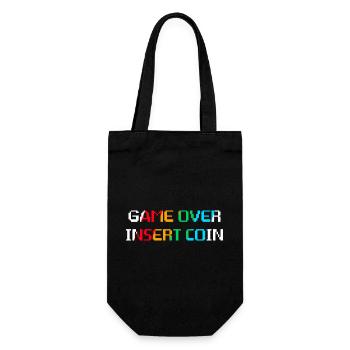 Game Over Insert Coin (foncé) - Sac à bouteille - noir - Devant
