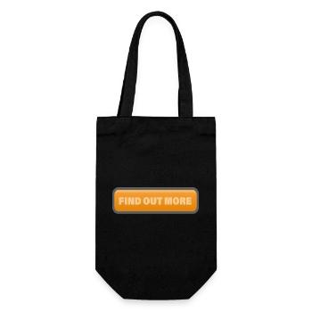 FIND OUT MORE - Gift Bag for Bottles - black - Front