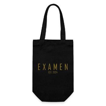 Examen EST. 2024 - Geschenkbeutel für Flaschen - Schwarz - Vorne