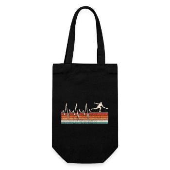 Battement de cœur du frisbee - Sac à bouteille - noir - Devant