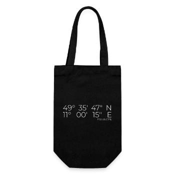 Coordinates Erlangen - Gift Bag for Bottles - black - Front