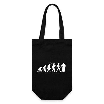 Evolution - Pastors - Church - Religion - Gift Bag for Bottles - black - Front