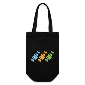 candy - Gift Bag for Bottles - black - Front