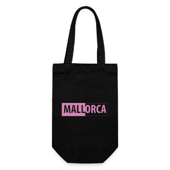 MALLorca im Kasten (pink) - Geschenkbeutel für Flaschen - Schwarz - Vorne