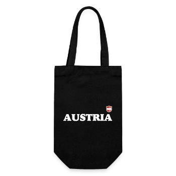 Austria - Gift Bag for Bottles - black - Front