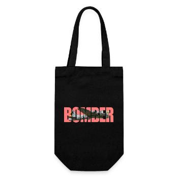 Bomber B-17 Flying Fortress - Gift Bag for Bottles - black - Front