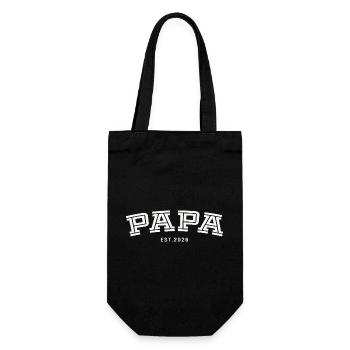 Papa Est. 2026 - Gift Bag for Bottles - black - Front