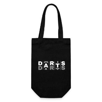 Dart,Darts - Geschenkbeutel für Flaschen - Schwarz - Vorne