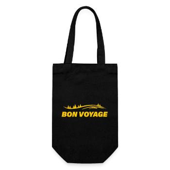 BON VOYAGE - Geschenkbeutel für Flaschen - Schwarz - Vorne