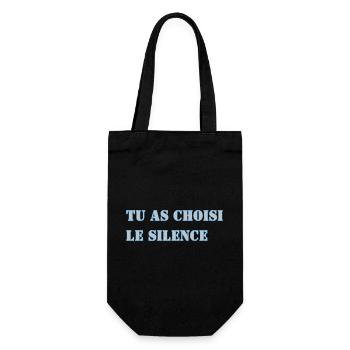 TU AS CHOISI LE SILENCE - Sac à bouteille - noir - Devant