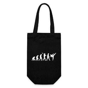 Evolution Fighting Judo Karate MMA Taekwondo - Geschenkbeutel für Flaschen - Schwarz - Vorne