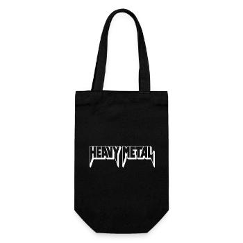 Heavy Metal 3D Logo - Gift Bag for Bottles - black - Front