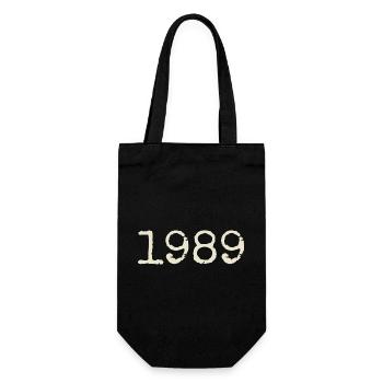 1989 Birthday Gift - Awesome since 1989 - Gift Bag for Bottles - black - Front