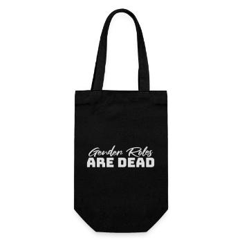Gender Roles Are Dead Statement Freiheit Spruch - Geschenkbeutel für Flaschen - Schwarz - Vorne