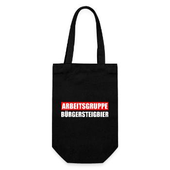Bürgersteigbier OKF Ortskontrollfahrt - Geschenkbeutel für Flaschen - Schwarz - Vorne