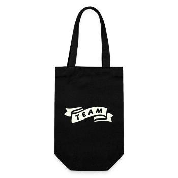 team_banderole - Gift Bag for Bottles - black - Front