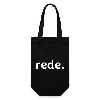 rede. - Geschenkbeutel für Flaschen - Schwarz - Vorne