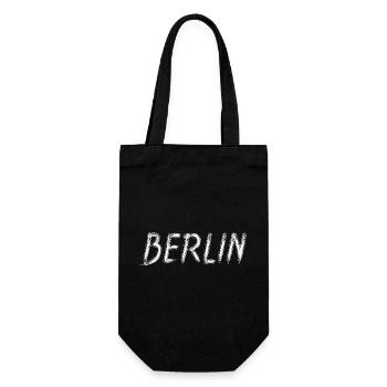 Berlin Grunge Brosse Street Art - Sac à bouteille - noir - Devant