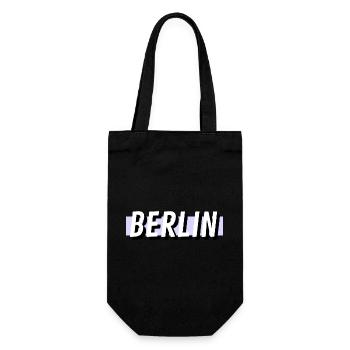 Berlin - Geschenkbeutel für Flaschen - Schwarz - Vorne